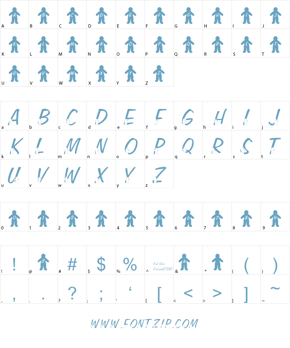 LMS Gingerbread Jam Font Character